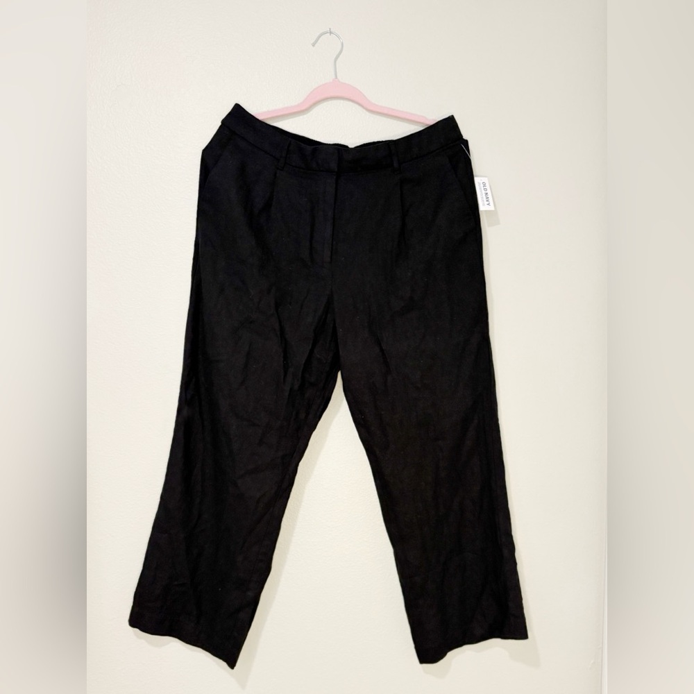 Old Navy Women’s Black Linen Trousers
